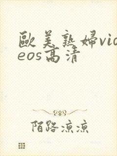 欧美熟妇videos高清