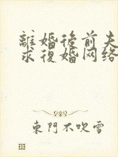 离婚后前夫哭着求复婚网络小说