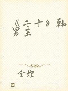 《二十》韩剧双男主