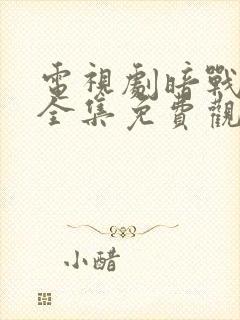 电视剧暗战风云全集免费观看