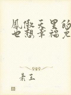 凤傲天里的黄毛也想幸福免费阅读小说