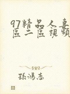 97精品人妻一区二区视频
