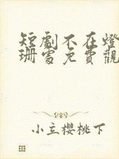 短剧不在灯火阑珊处免费观看