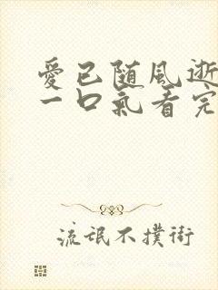 爱已随风逝短剧一口气看完
