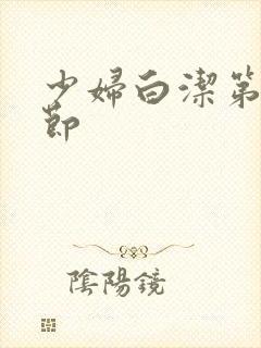 少妇白洁第十章节