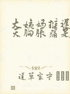 大姨妈推迟了6天胸胀痛是怎么回事