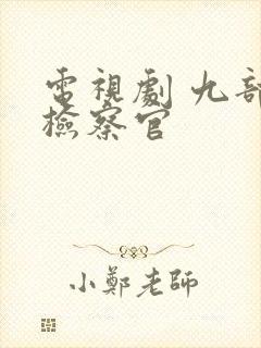 电视剧 九部的检察官封面