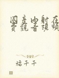 国产内射在线免费观看视频封面