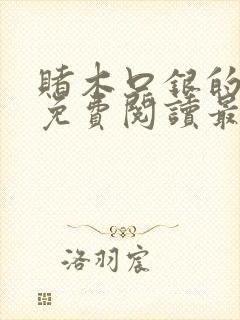 赌木口银的小说免费阅读最新