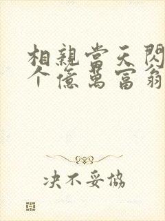 相亲当天闪婚了个亿万富翁小说