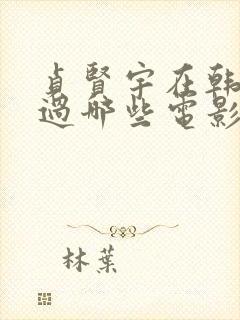 贞贤宇在韩国拍过哪些电影封面