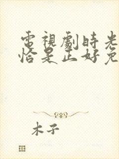 电视剧时光与他恰是正好免费观看封面