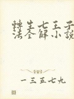 转生七王子的魔法全解小说