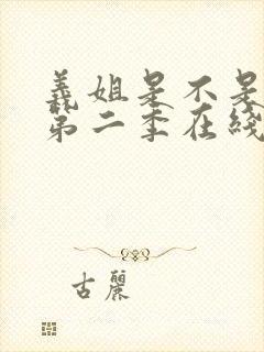 义姐是不是良女第二季在线观看免费