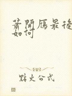 萧开雁最后结局如何