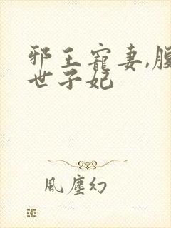 邪王宠妻,腹黑世子妃