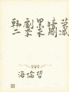 韩剧黑暗荣耀第二季未删减版封面