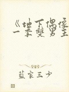 《地下偶像》第一季双男主封面