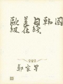 欧美日韩国产一级在线