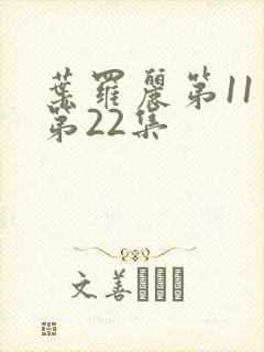 叶罗丽第11季第22集封面