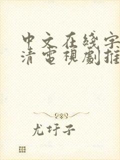 中文在线字幕高清电视剧推