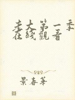 老大第一季日剧在线观看封面