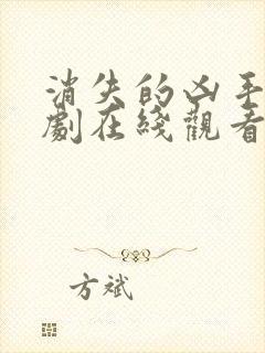 消失的凶手电视剧在线观看