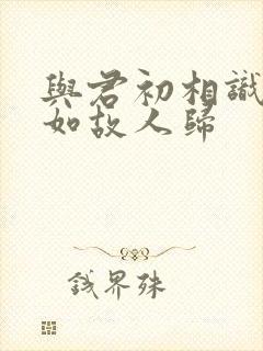 与君初相识,犹如故人归
