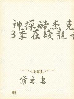 神探酷杰克 第3季在线观看全集免费播放