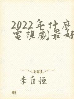 2022年什么电视剧最好看