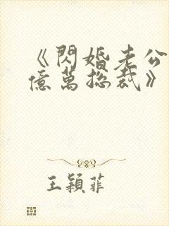 《闪婚老公竟是亿万总裁》小说