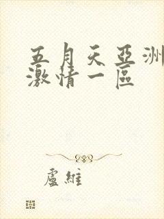 五月天亚洲婷婷激情一区