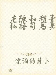 老陈和赵青窃窃私语司马光