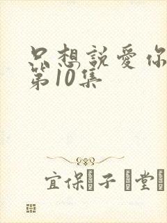 只想说爱你泰剧第10集
