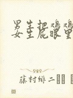 男生把鸡鸡戳进女生屁眼里