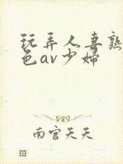 玩弄人妻熟妇性色av少妇