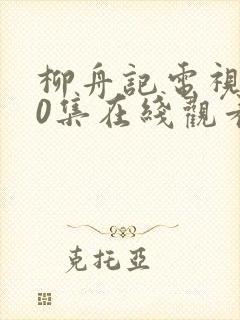 柳舟记电视剧40集在线观看免费高清封面