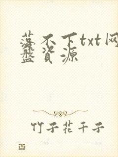 落不下txt网盘资源封面