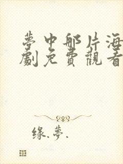 梦中那片海电视剧免费观看全集高清