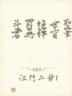 斗罗绝世圣邪帝君无弹窗笔趣阁