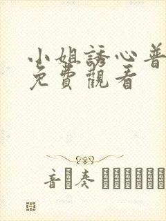 小姐诱心普通话免费观看封面