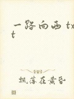 一路向西 txt