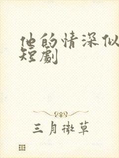 他的情深似海 短剧