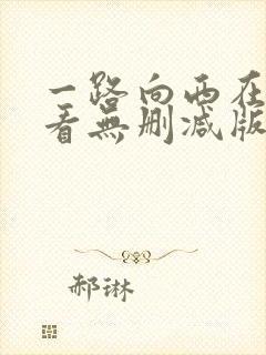 一路向西在线观看无删减版