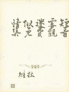 情似迷雾短剧全集免费观看