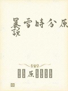 暴雪时分原著小说