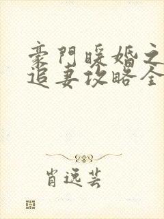 豪门暖婚之权爷追妻攻略全文免费阅读