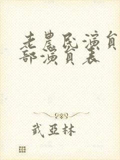 老农民演员表全部演员表封面