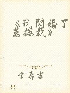 《我闪婚了个亿万总裁》封面