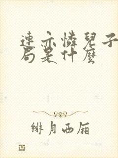 连亦怜儿子的结局是什么